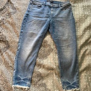 Express stretch mid rise cropped legging